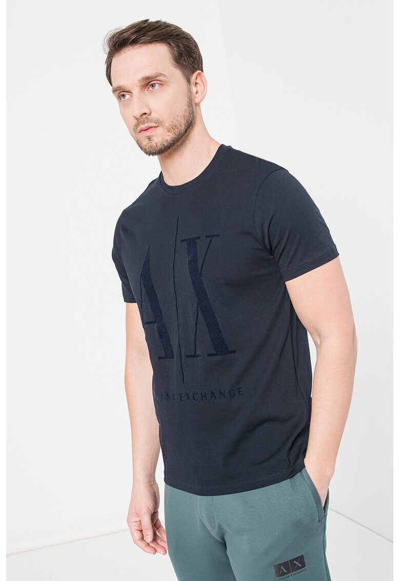 ARMANI EXCHANGE Тениска с уголемено лого - Pepit.bg