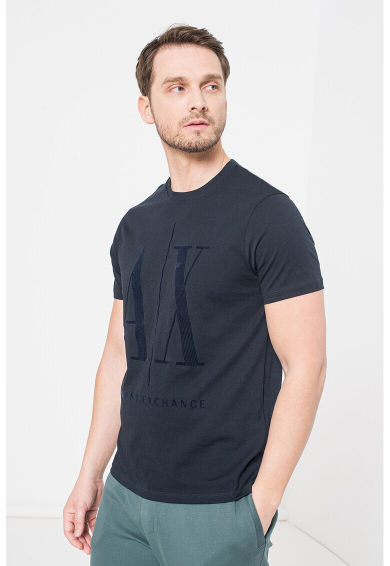 ARMANI EXCHANGE Тениска с уголемено лого - Pepit.bg