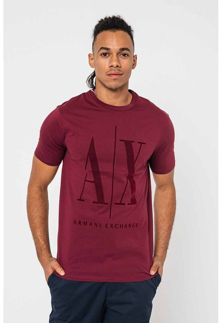 ARMANI EXCHANGE Тениска с уголемено лого - Pepit.bg