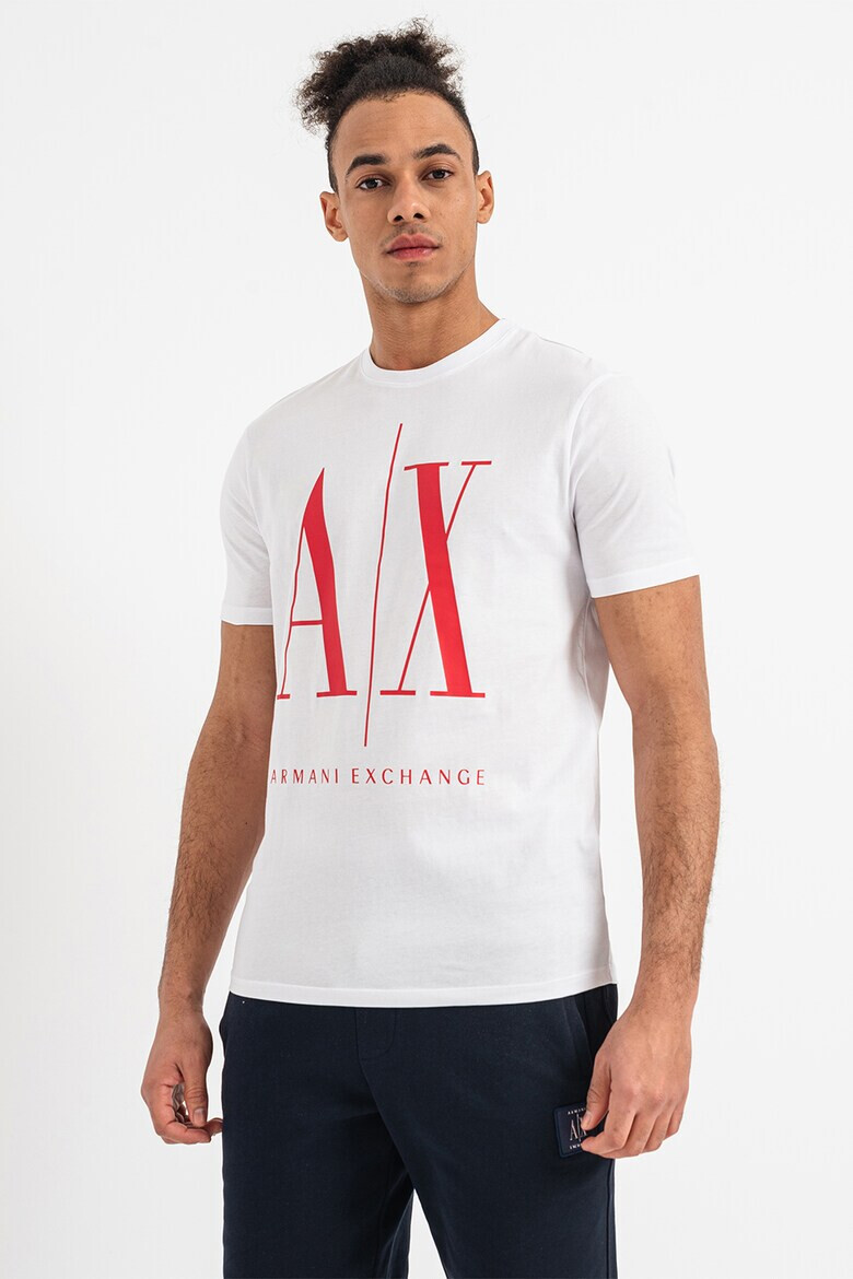 ARMANI EXCHANGE Тениска с уголемено лого - Pepit.bg