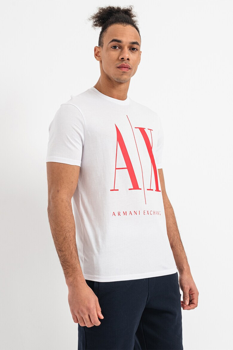 ARMANI EXCHANGE Тениска с уголемено лого - Pepit.bg