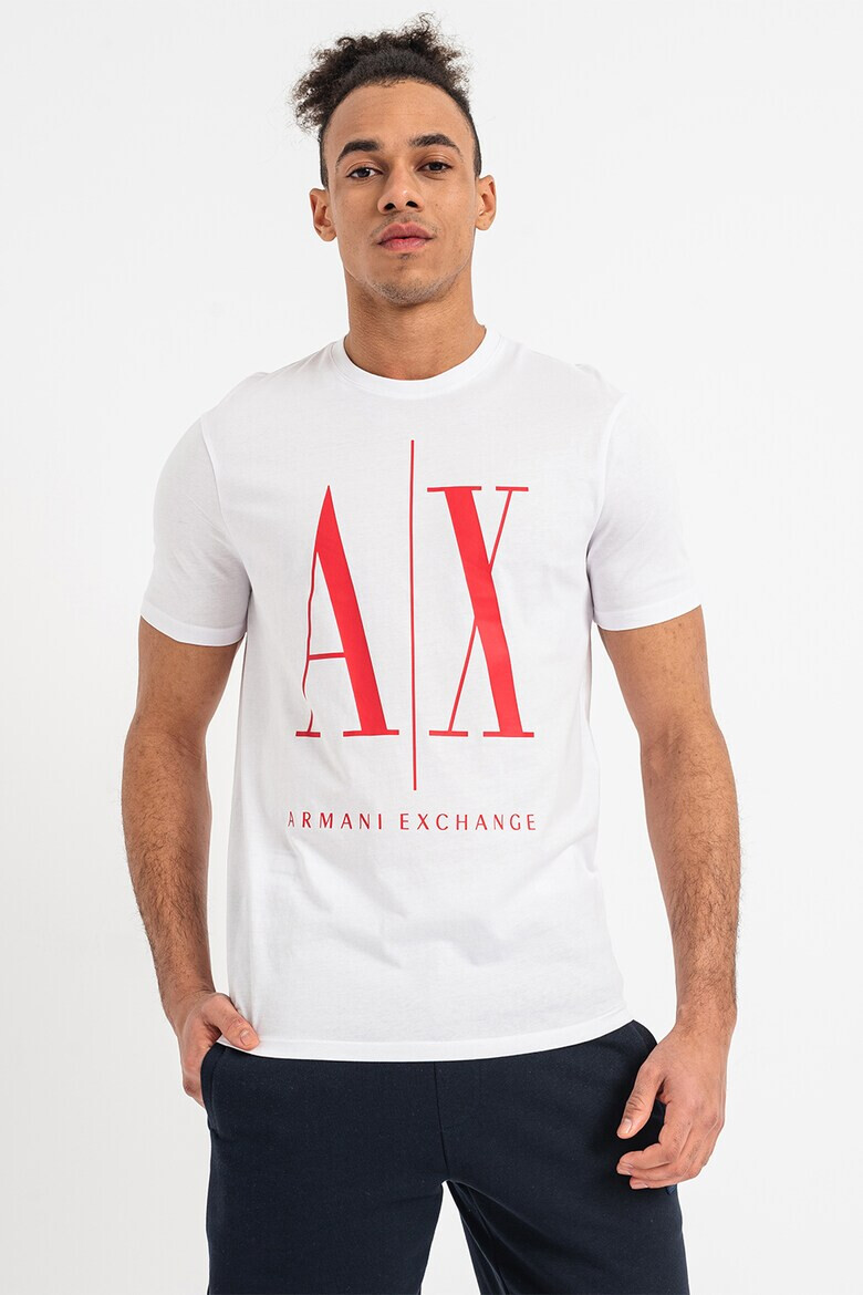ARMANI EXCHANGE Тениска с уголемено лого - Pepit.bg