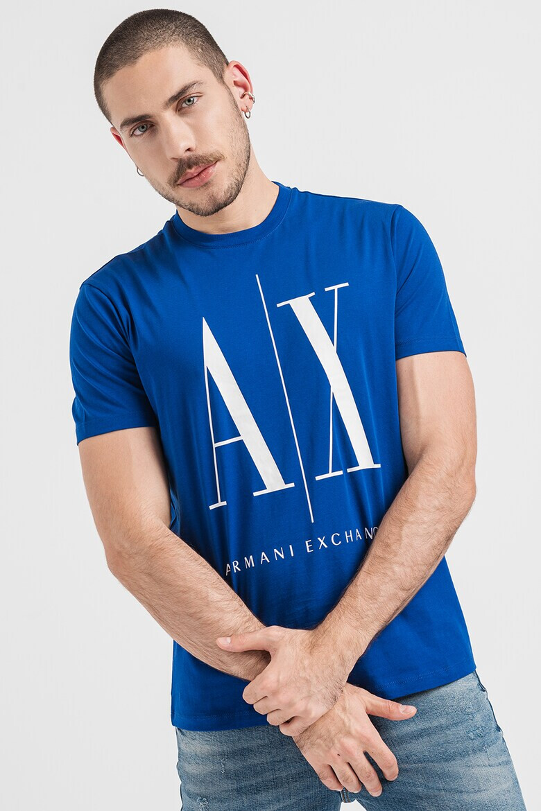 ARMANI EXCHANGE Тениска с уголемено лого - Pepit.bg