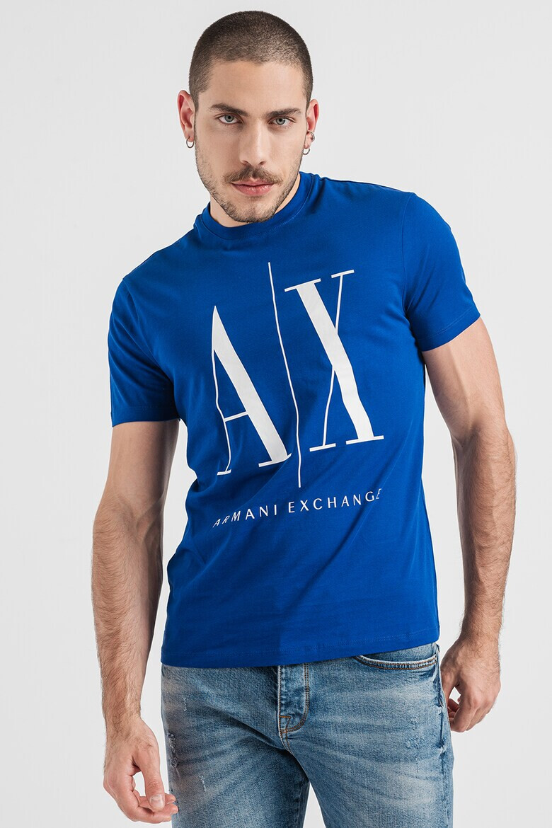 ARMANI EXCHANGE Тениска с уголемено лого - Pepit.bg