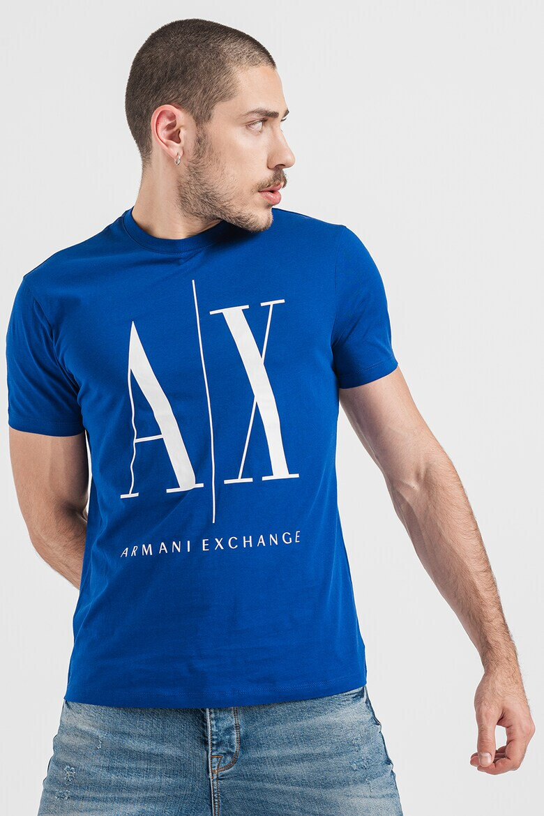 ARMANI EXCHANGE Тениска с уголемено лого - Pepit.bg