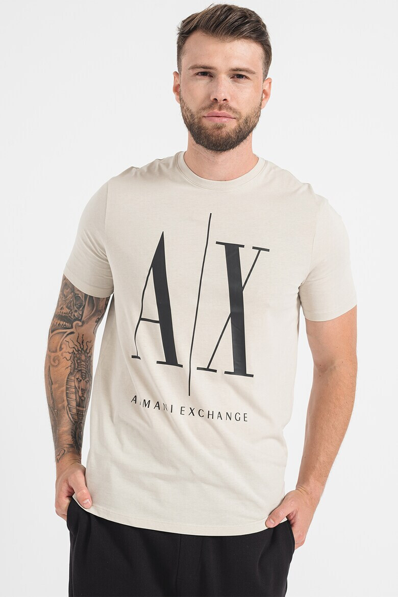 ARMANI EXCHANGE Тениска с уголемено лого - Pepit.bg