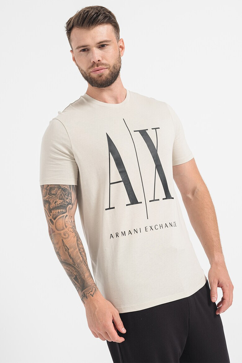 ARMANI EXCHANGE Тениска с уголемено лого - Pepit.bg