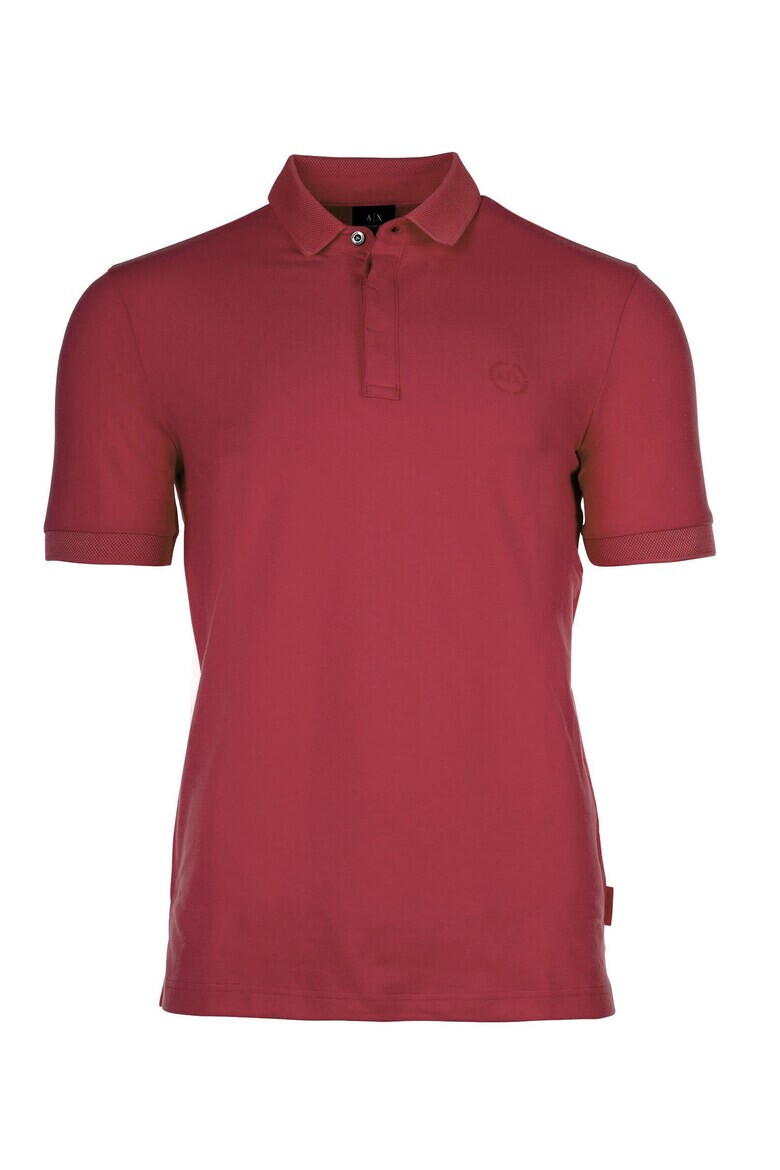 ARMANI EXCHANGE Тениска слим 14263 с яка - Червен - Pepit.bg