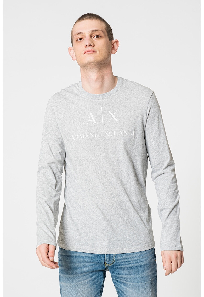 ARMANI EXCHANGE Вталена памучна блуза - Pepit.bg