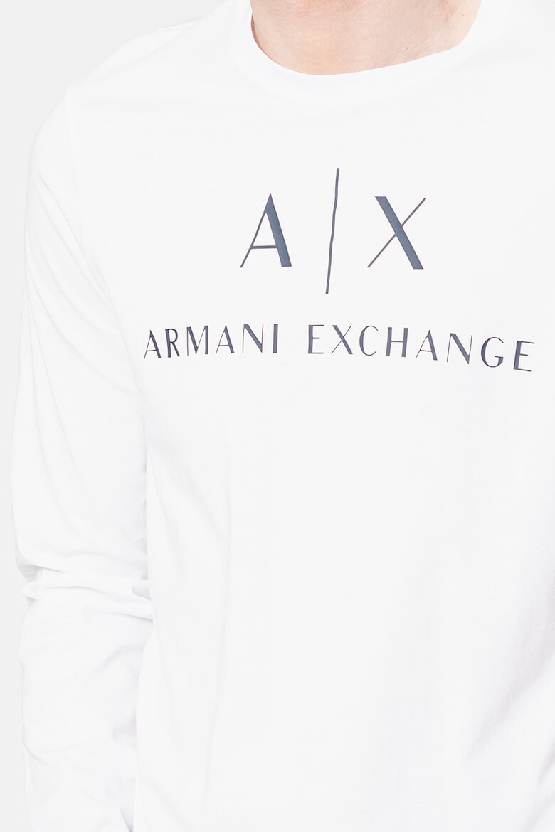 ARMANI EXCHANGE Вталена памучна блуза - Pepit.bg