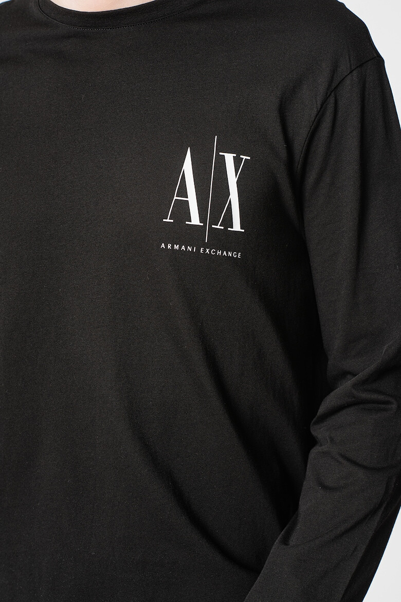 ARMANI EXCHANGE Вталена памучна блуза - Pepit.bg