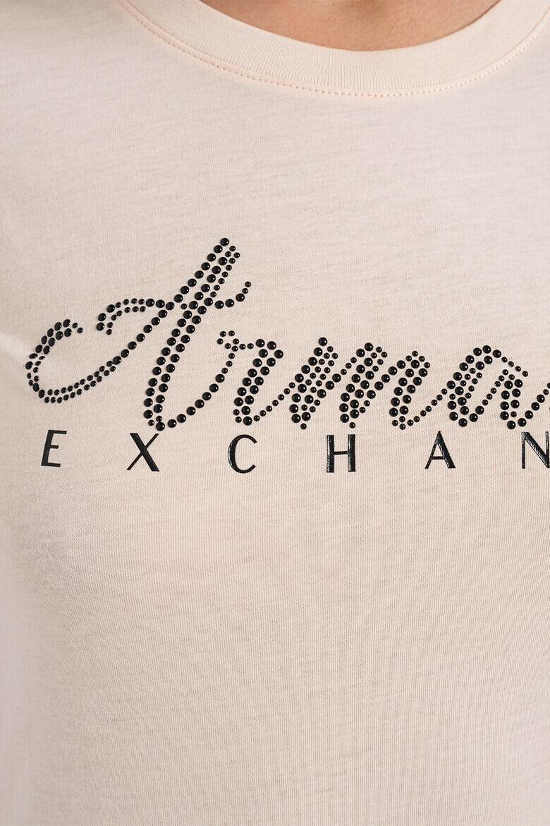 ARMANI EXCHANGE Вталена тениска на лога - Pepit.bg