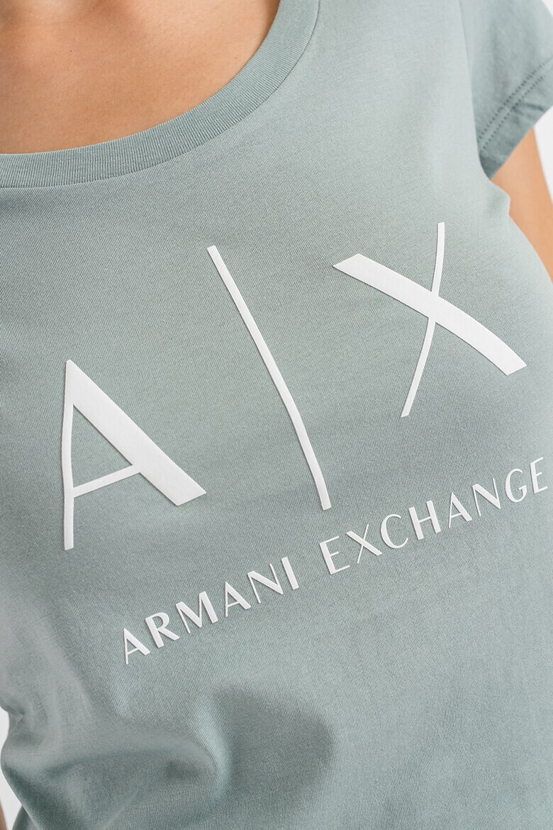 ARMANI EXCHANGE Вталена тениска с лого - Pepit.bg