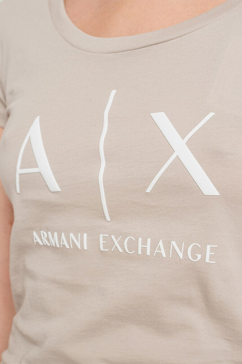 ARMANI EXCHANGE Вталена тениска с лого - Pepit.bg