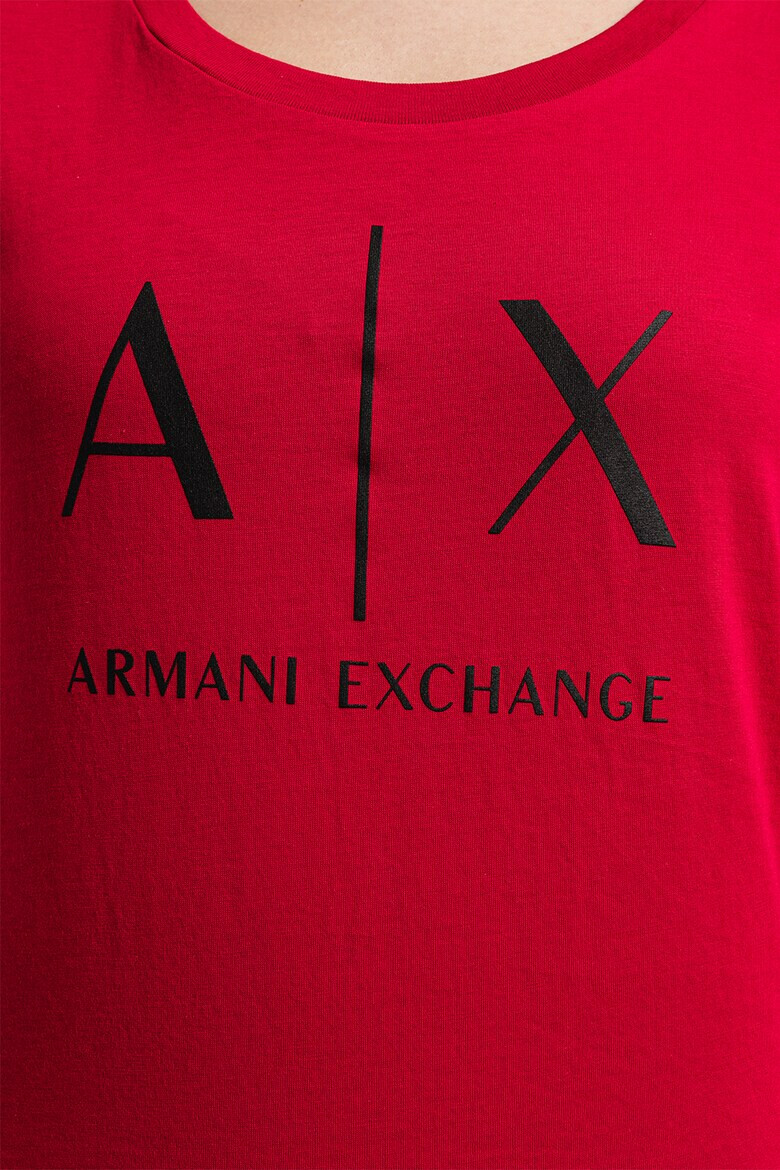 ARMANI EXCHANGE Вталена тениска с лого - Pepit.bg