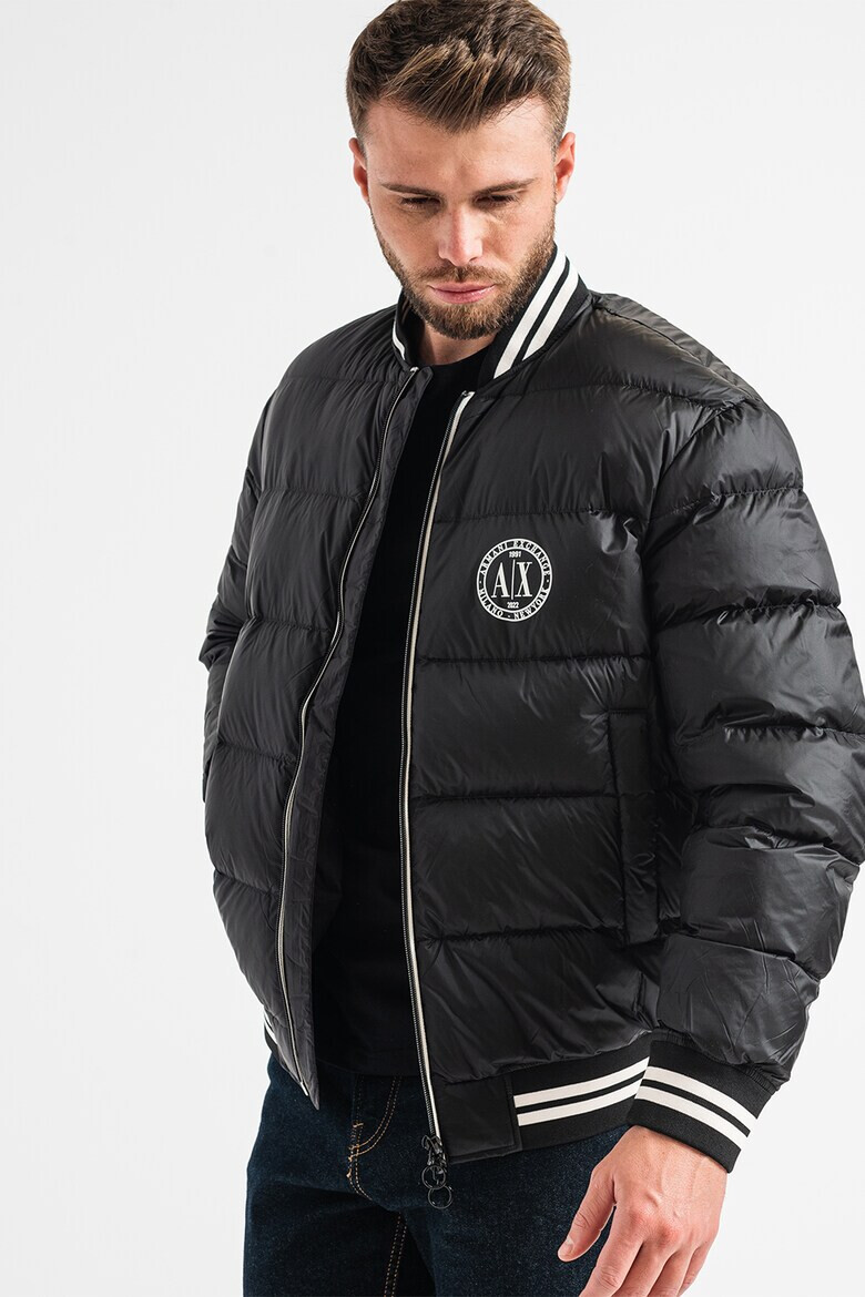 ARMANI EXCHANGE Зимно пухено яке с лого - Pepit.bg