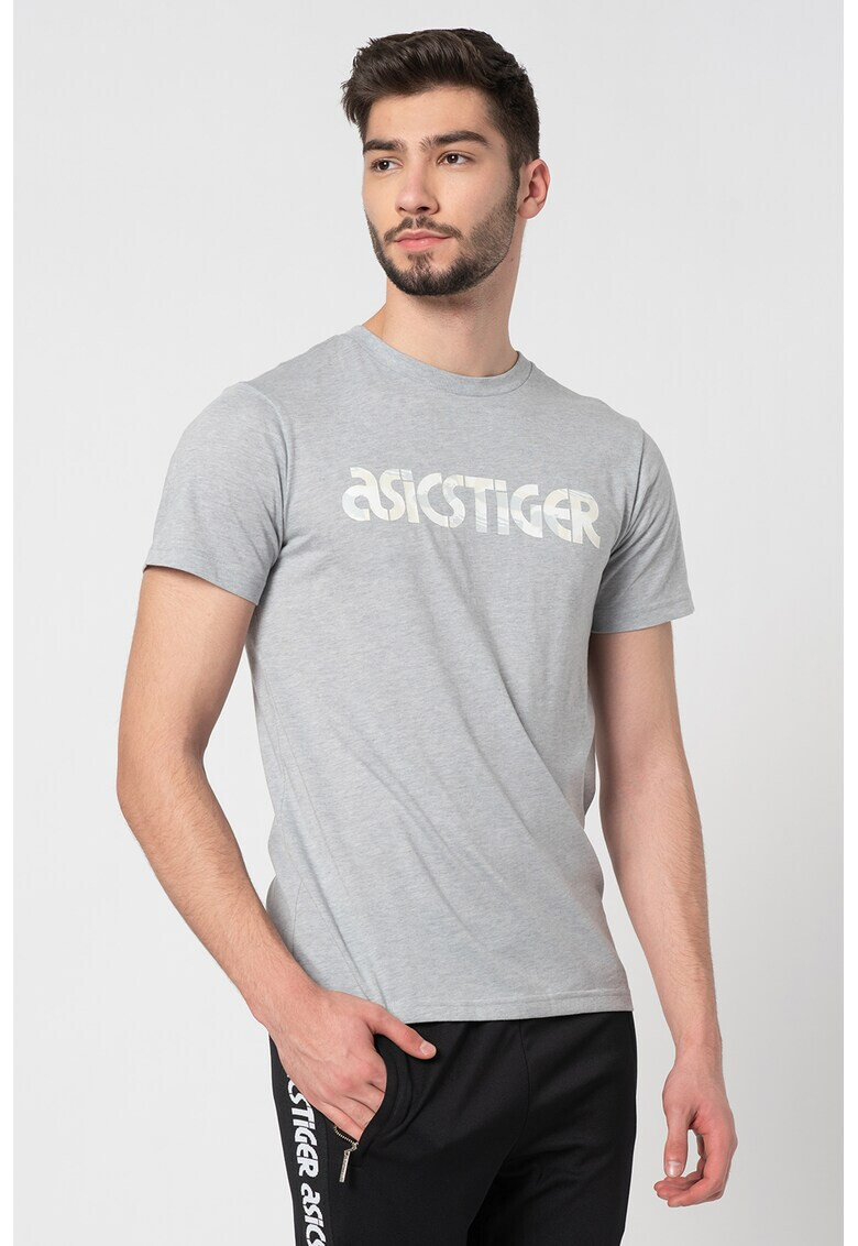 Asics Тениска с овално деколте и лого - Pepit.bg