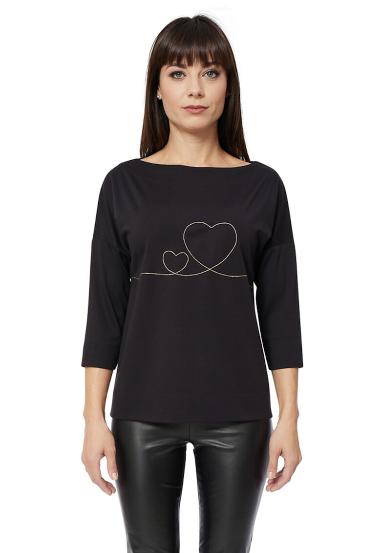 ATELIER BOLERO Блуза с деколте тип лодка - Pepit.bg