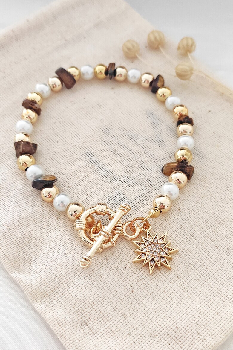Atelier Miu Гривна с ахат и циркони - Pepit.bg