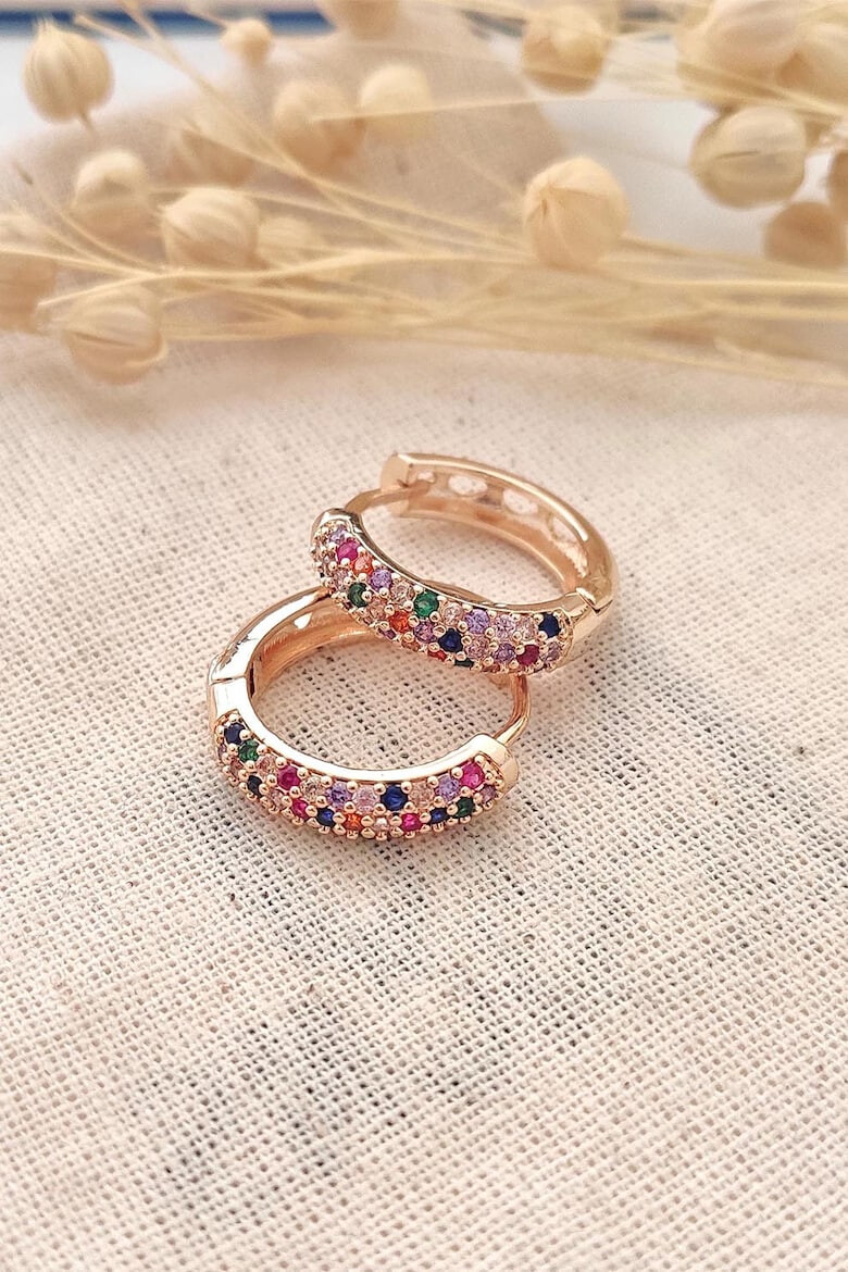 Atelier Miu Обеци с циркони - Pepit.bg