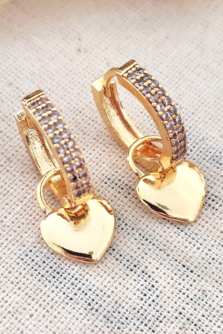 Atelier Miu Обеци с циркони - Pepit.bg