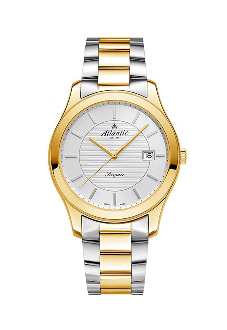 Atlantic Двуцветен часовник с циркони - Pepit.bg