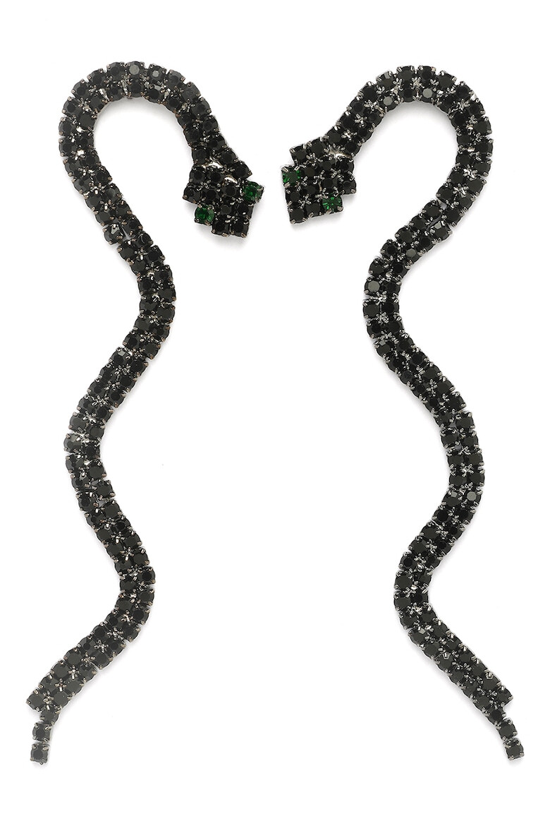 AVANT-GARDE PARIS Обеци Black Showstopper Serpent - Pepit.bg