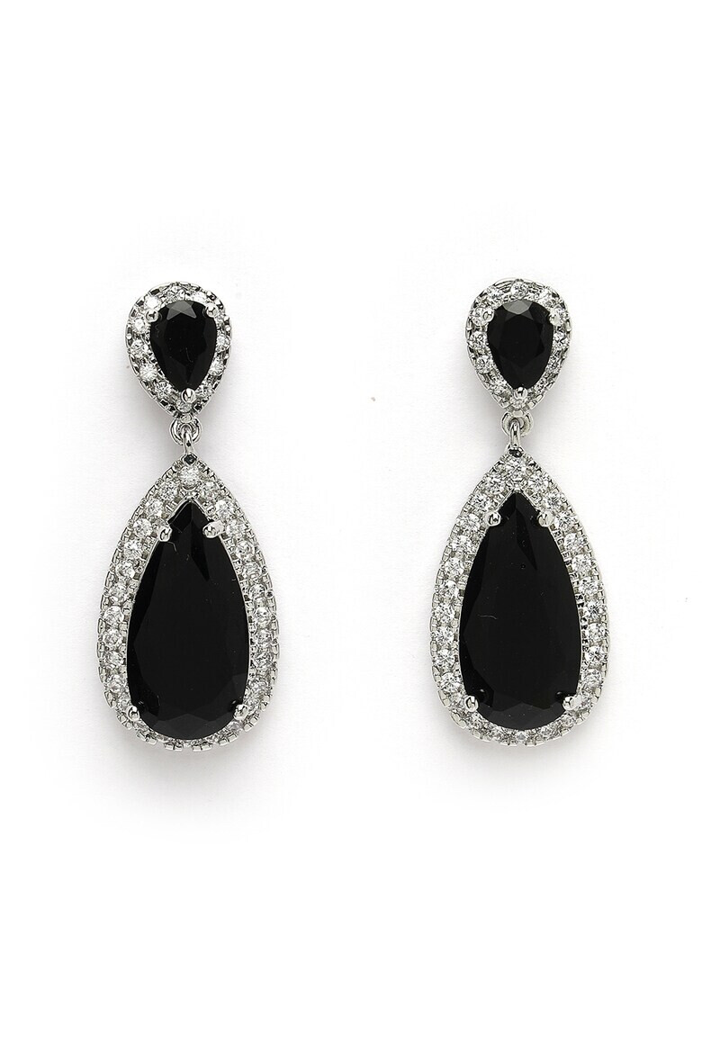 AVANT-GARDE PARIS Висящи обеци с циркони - Pepit.bg