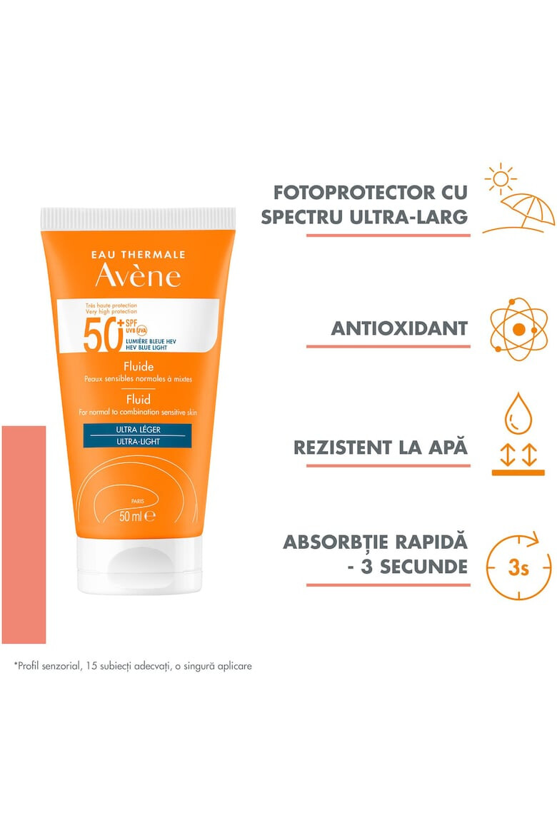 Avene Слънцезащитен флуид SPF 50+ TRIASORB За нормална и смесена кожа 50 мл - Pepit.bg