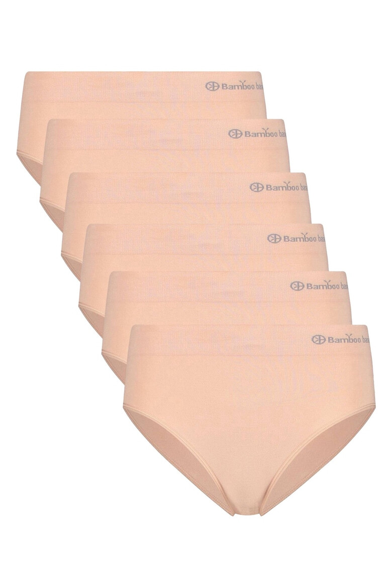 Bamboo Basics Bamboo Basic - Безшевни слипове - 6 чифта - Бежов - Pepit.bg
