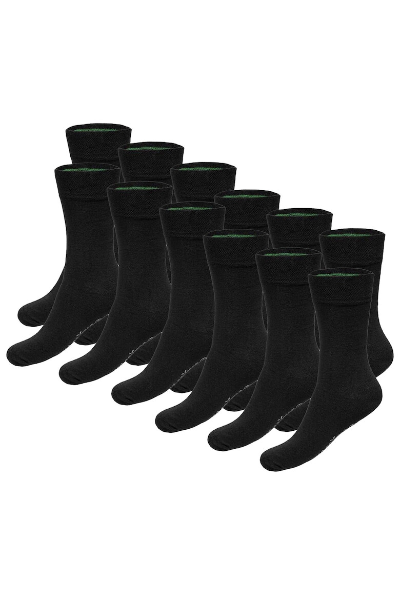 Bamboo Basics Bamboo Basic - Унисекс дълги чорапи - 12 чифта - Черен - Pepit.bg