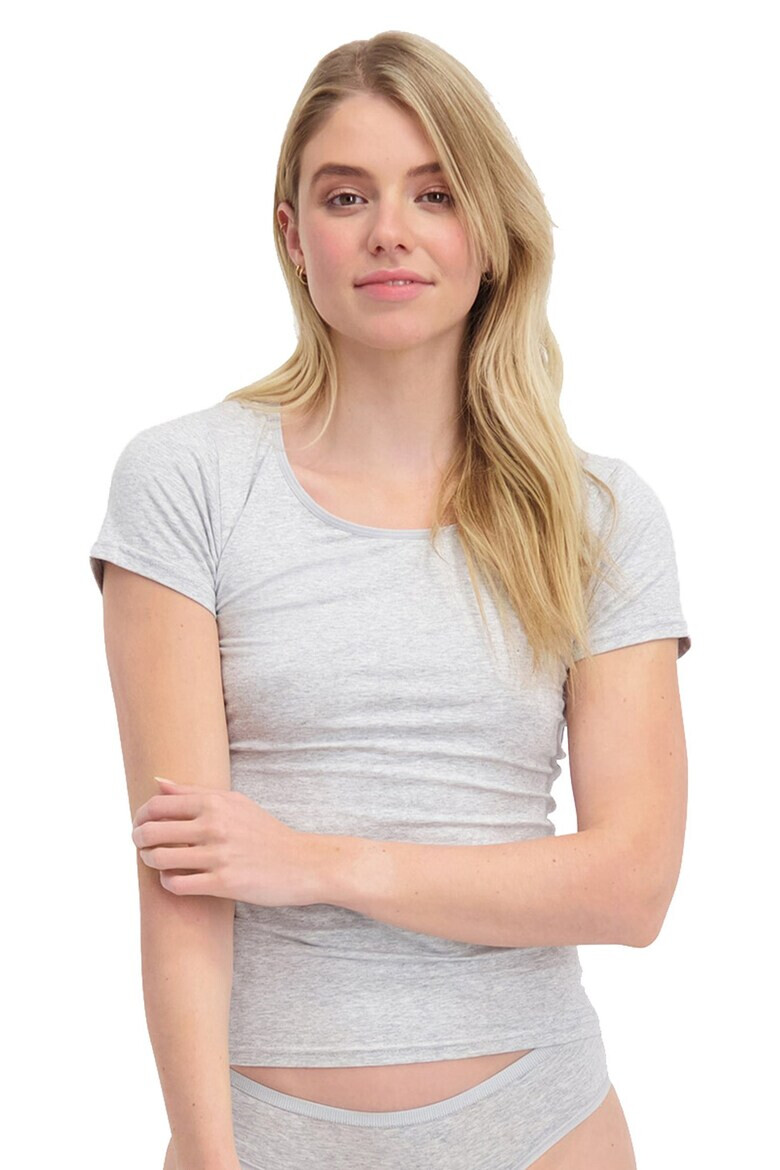 Bamboo Basics Домашна тениска Kate - 6 броя - Сив - Pepit.bg