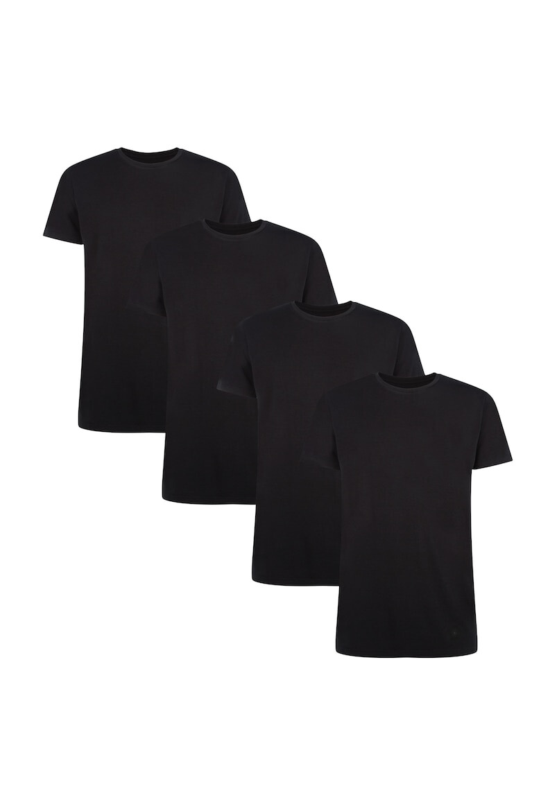 Bamboo Basics Тениска Ruben - 4 броя - Черен - Pepit.bg