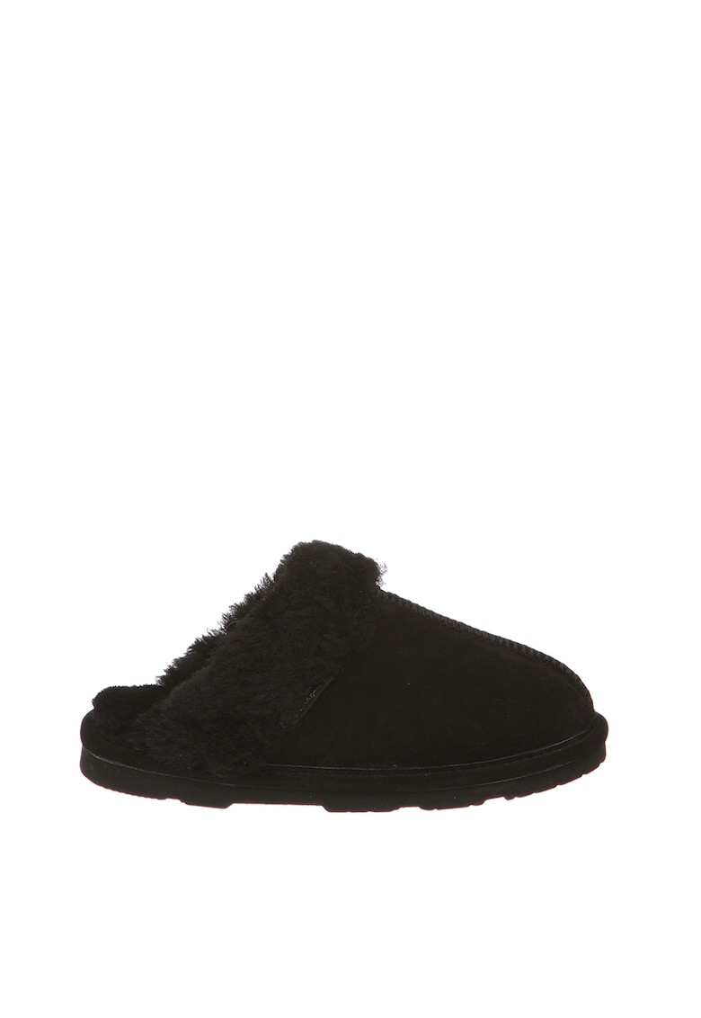 BEARPAW Черни велурени чехли - Pepit.bg