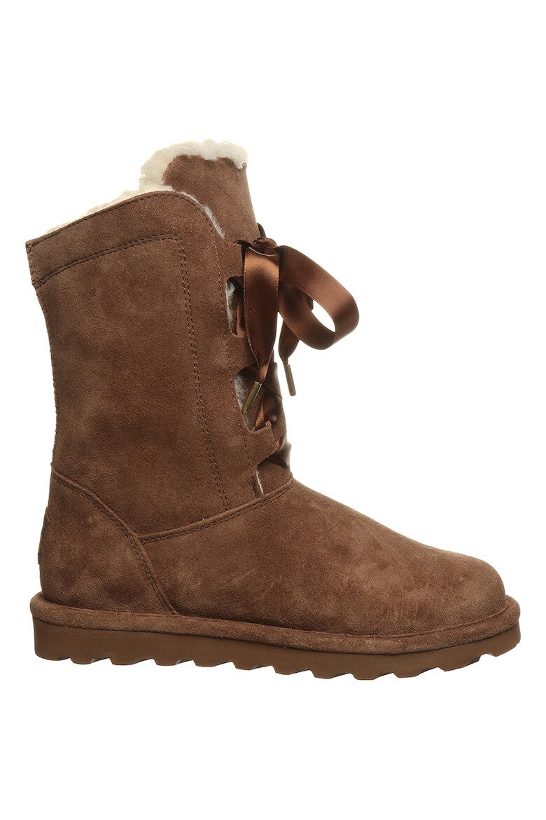 BEARPAW Велурени боти с лого - Pepit.bg