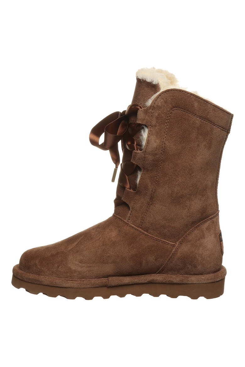 BEARPAW Велурени боти с лого - Pepit.bg