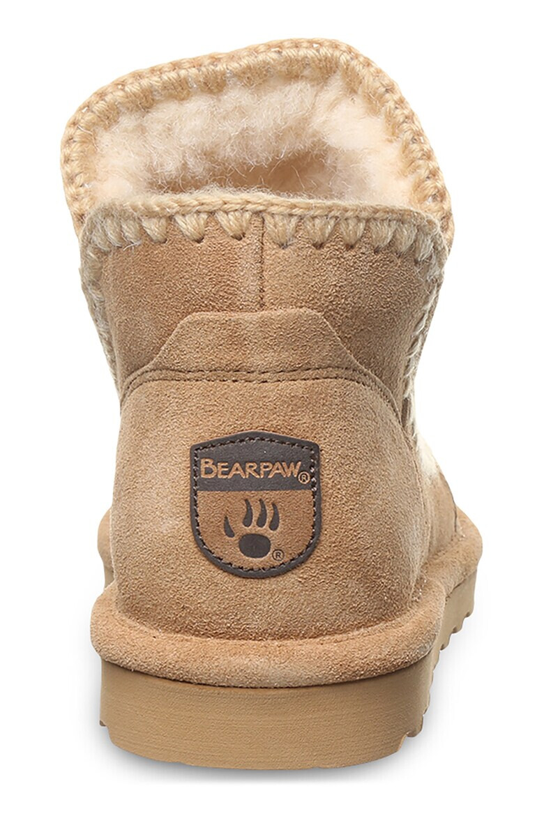 BEARPAW Велурени боти с лого - Pepit.bg