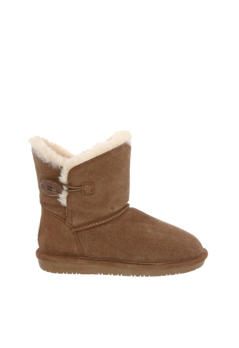 BEARPAW Велурени ботуши с копче - Pepit.bg