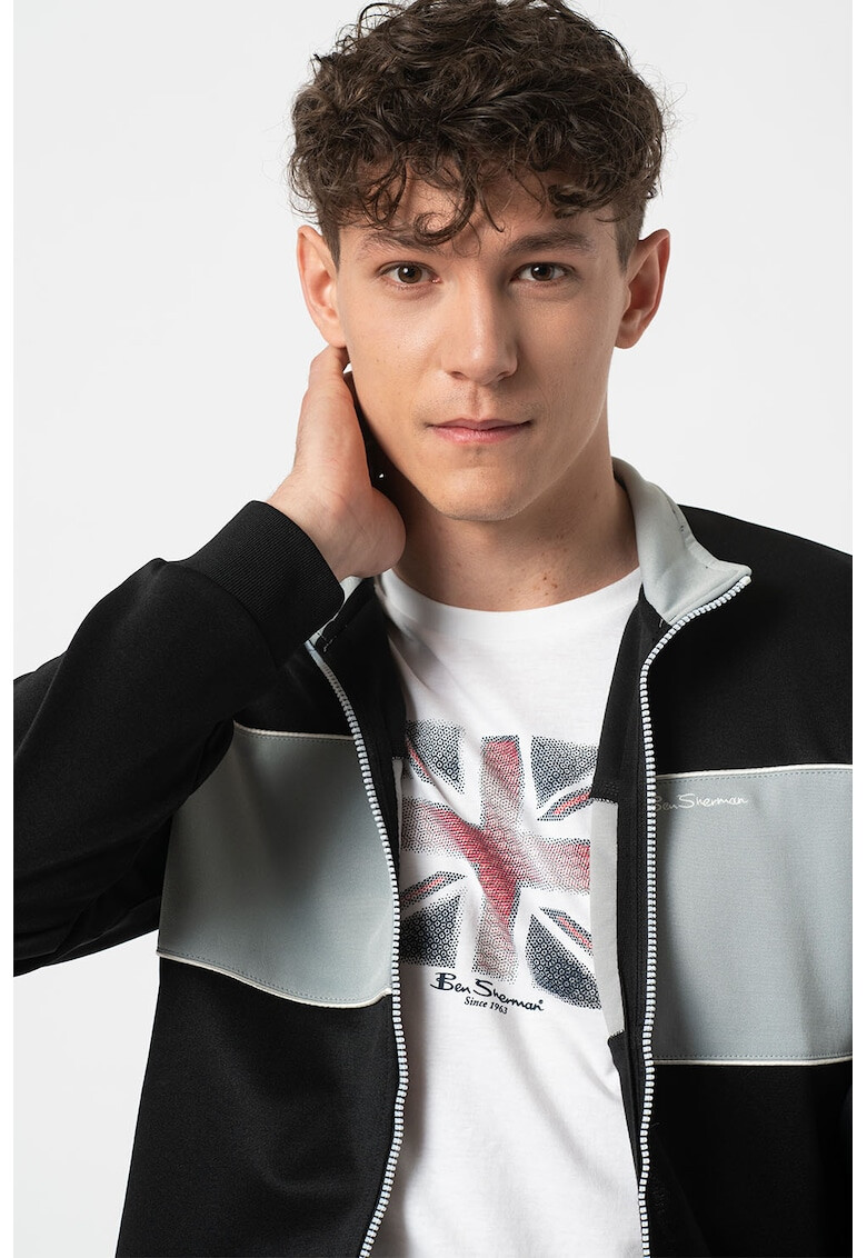 Ben Sherman Суитшърт с цип и лого - Pepit.bg