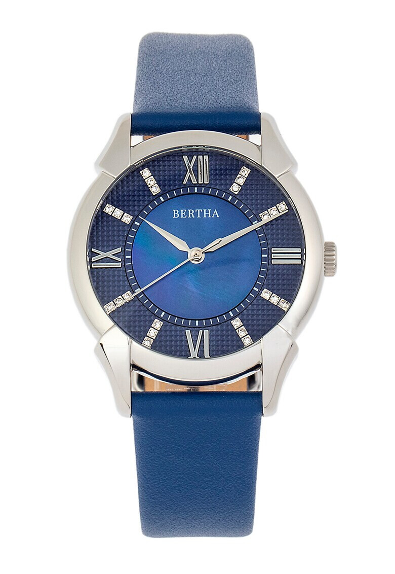 BERTHA Часовник с кожена каишка - Pepit.bg