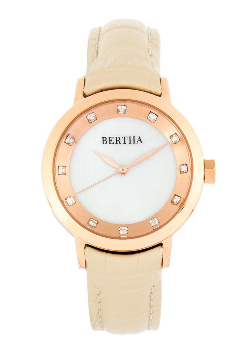 BERTHA Иноксов часовник с кристали - Pepit.bg