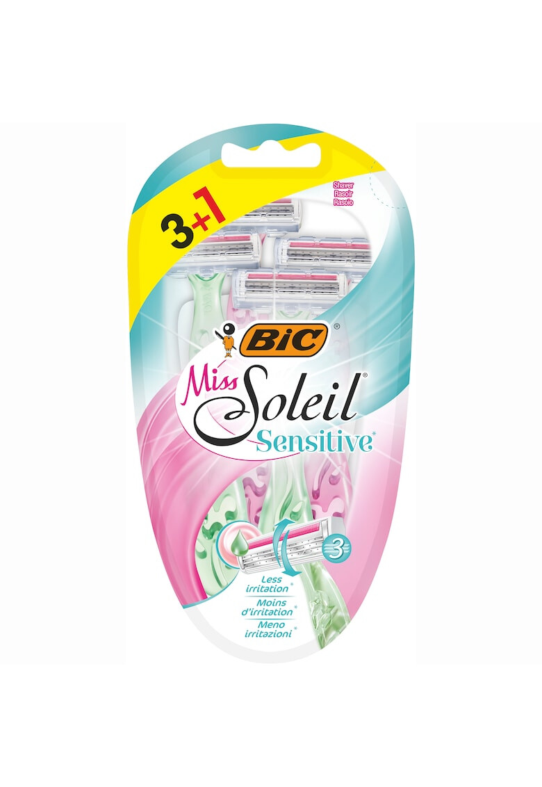 Bic Самобръсначка за жени Miss Soleil Sensitive 3 остриета Промо комплект 3+1 броя - Pepit.bg