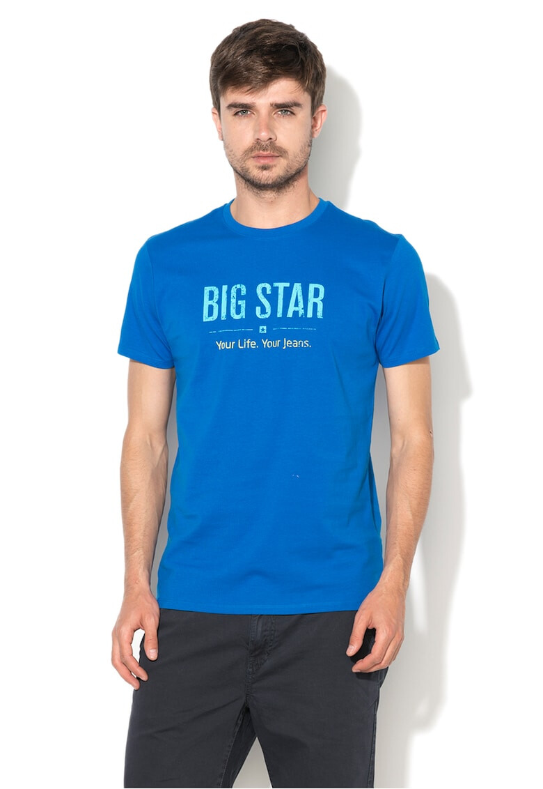Big Star Синя тениска с лого - Pepit.bg
