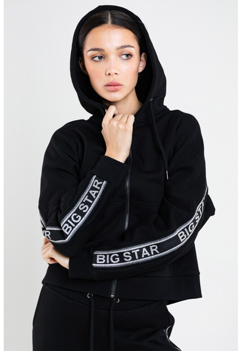 Big Star Суитшърт с цип и лого - Pepit.bg
