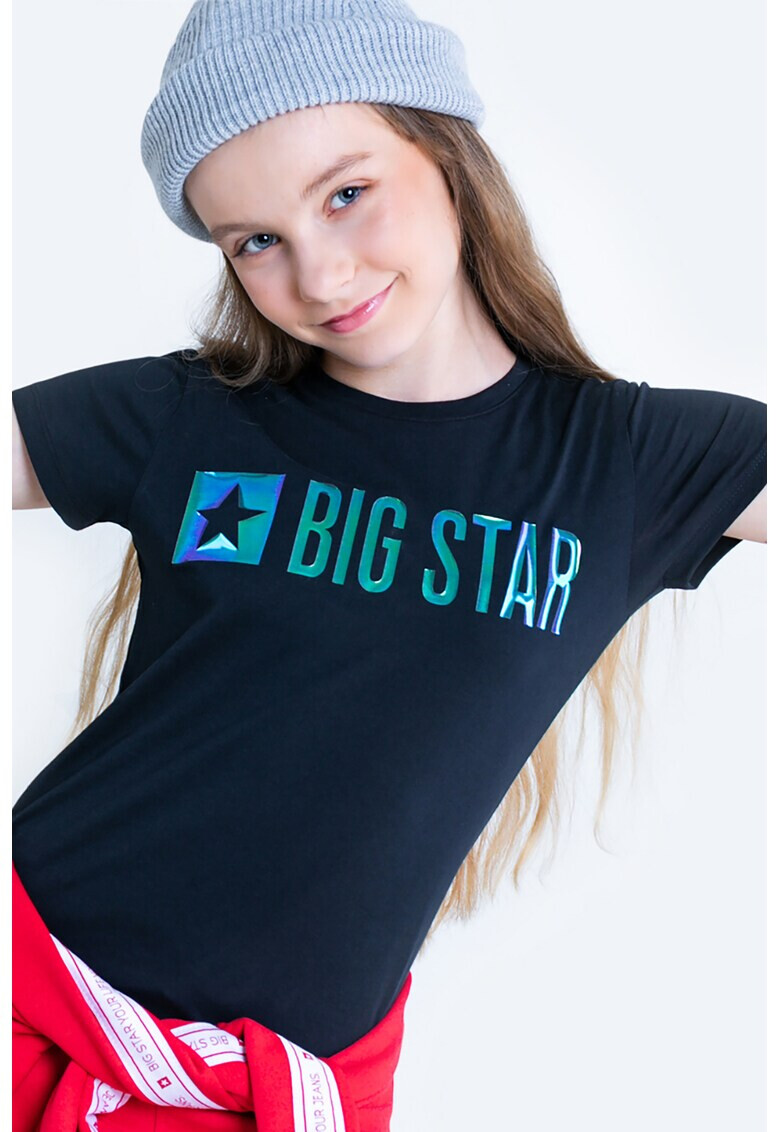 Big Star Тениска с лъскаво лого - Pepit.bg