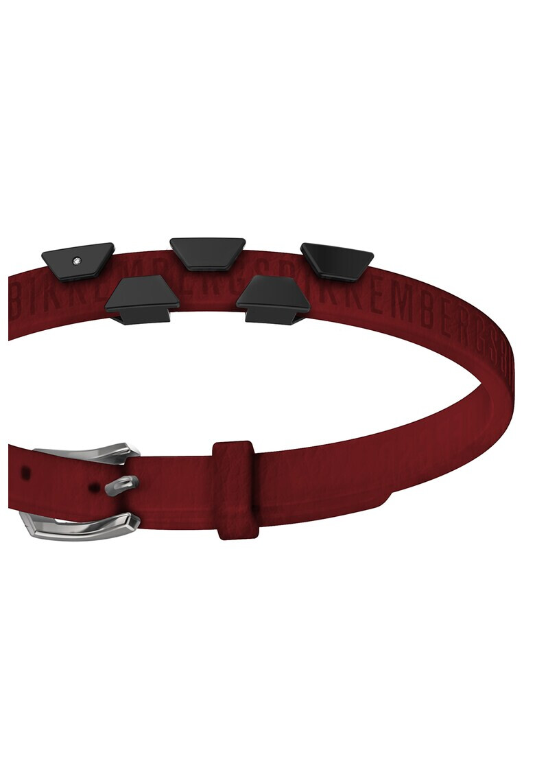 Bikkembergs Кожена гривна с 1 диамант - Pepit.bg