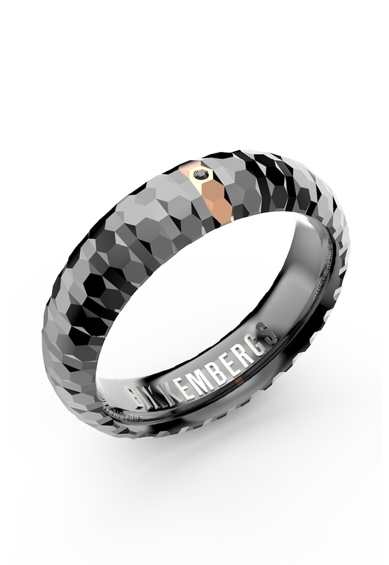 Bikkembergs Релефен пръстен с диаманти - Pepit.bg