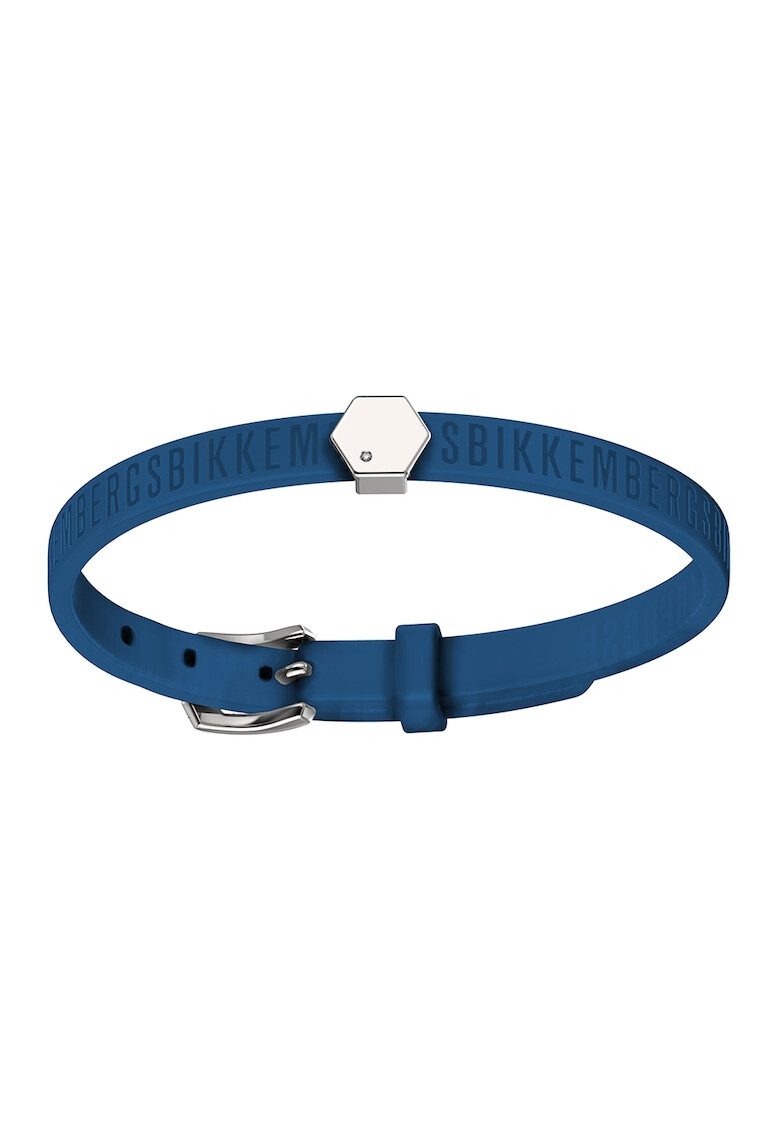 Bikkembergs Силиконова гривна с 1 диамант - Pepit.bg