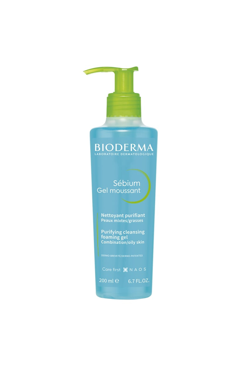 Bioderma Sebium пенлив измиващ гел за смесена/мазна кожа с помпа - Pepit.bg