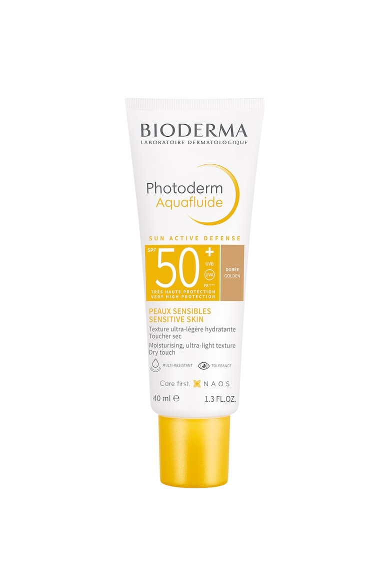 Bioderma Слънцезащитен флуид Photoderm Aquafluide SPF 50+ doree 40 мл - Pepit.bg